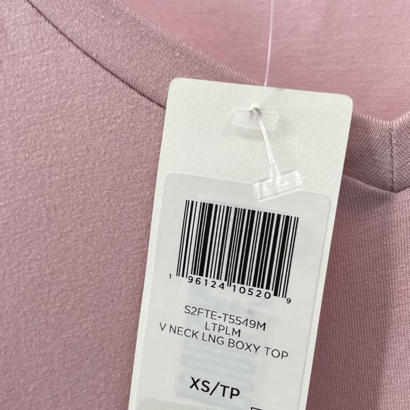 EILEEN FISHER WOMENS T-SHIRT IN LIGHT PLUM SIZE XS NWT - Picture 5 of 8